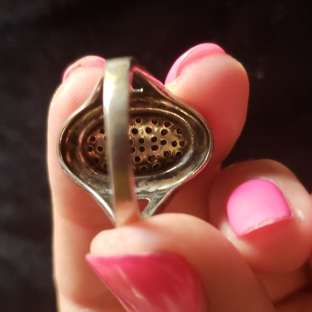 Sterling Silver Gemstone Statement Ring - image 4